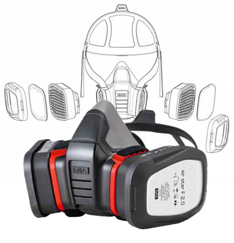 SATA atemschutzsysteme airstar F 2.0 Lackier-Halbmaske