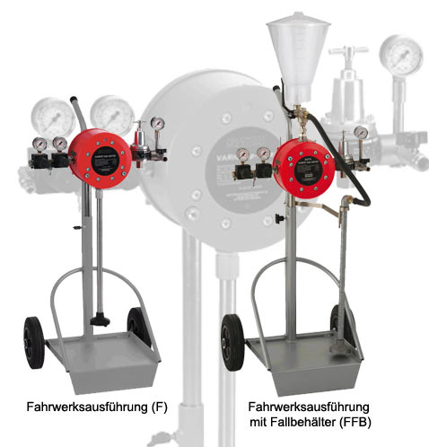 SATA vario top spray Fahrwerksausführung fahrbar